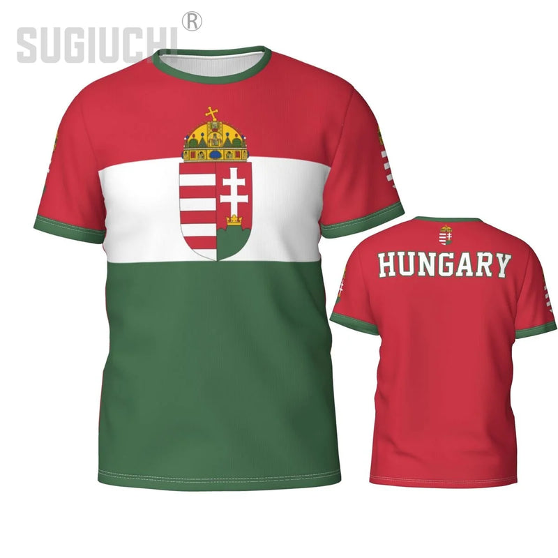 Custom Name Number Hungary Flag Emblem 3D T-shirts For Men Women Tees jersey team Clothes Soccer Football Fans Gift T shirt