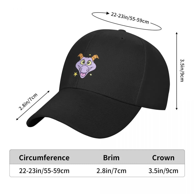 Figment with Stars Active Baseball Cap Golf Hat Luxury Brand Women's Golf Wear Men's