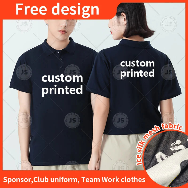 Customized V-Neck Lapel T-Shirt, Digital Printing, Full Print Short Sleeved Polo Shirt, Bowling Golf Team Shirt, Men's Top T-Shi