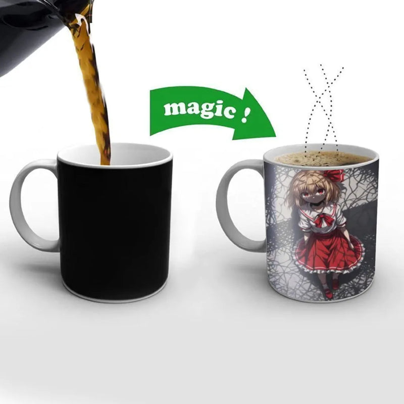 Touhou Project Flandre Scarlet Coffee Mugs Cup Color Changed Mug Heat Sensitive Tea Cup Coffee Mug Gift Mug Drop Shipping