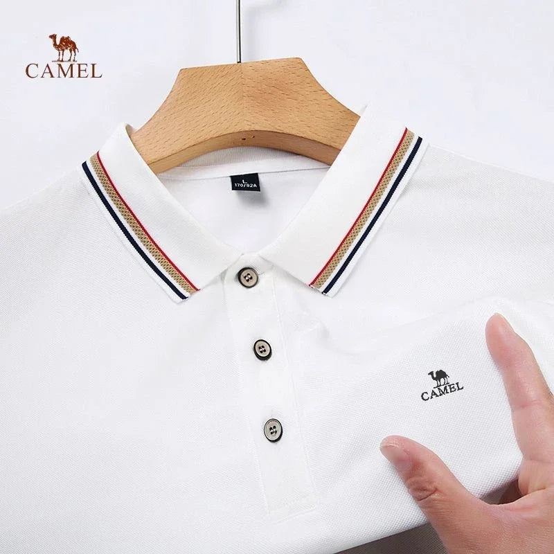 Summer New High Quality Short Sleeved Polo Shirt for Men Luxury Fashion Business Leisure Comfortable Breathable Cool T-shirt Top