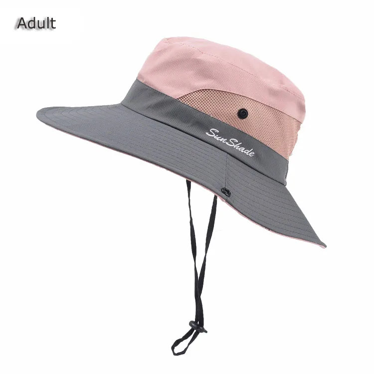 Unisex Fishing Hat Men Sun UV Protection Outdoor Fishing Cap Women Large Wide Brim Breathable Sunshade Casual Fishing Hats