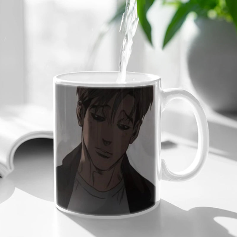 Killing Stalking Anime Movie Ceramic Mugs Coffee Cups Milk Tea Cup ins Oatmeal Breakfast Mug Drinkware Kitchen