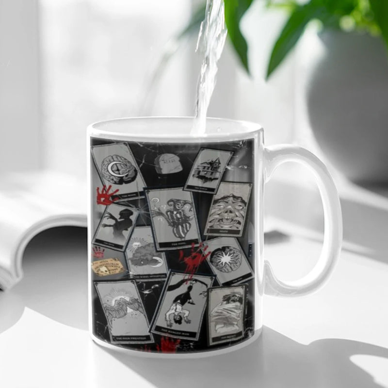 Game Phasmophobia Anime Ceramic Mug Cute Coffee Tea Milk Stave Mugs And Cups with Handle Novelty Gifts