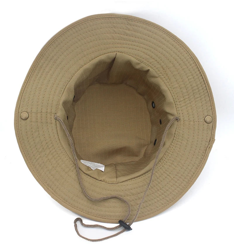 Men & Women Sun Hat Camouflage Tactical Cap  Outdoor Sports Sun Bucket Cap Fishing Hiking Hunting Hats 60CM