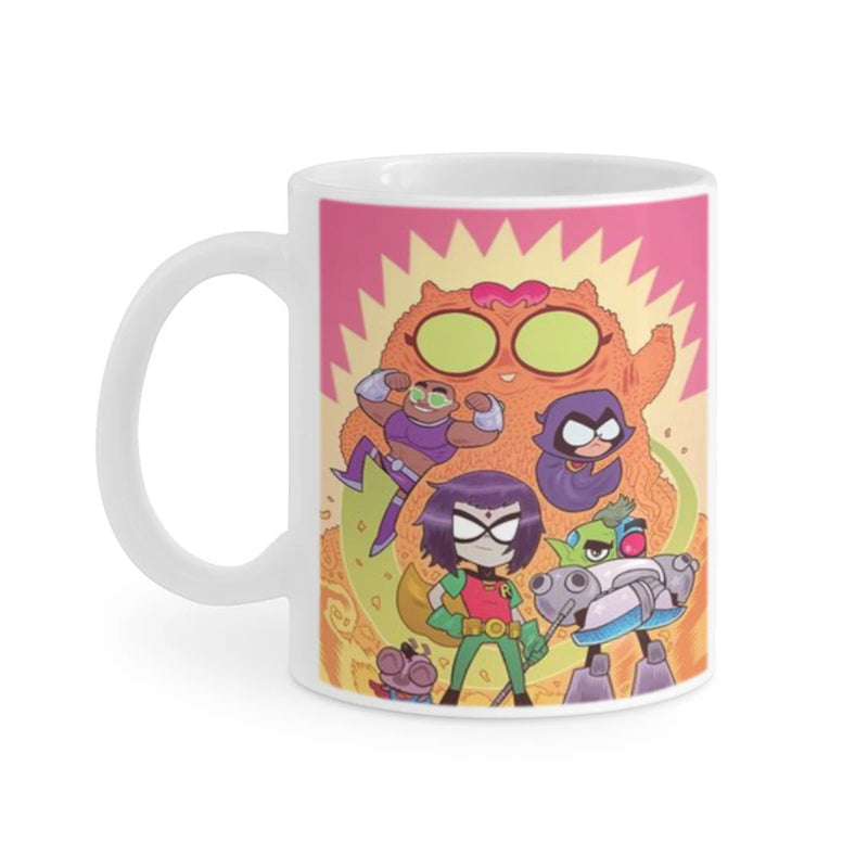 Cartoon T-TEEN-TITAN G-GO Ceramic Cup Coffee Oatmeal Breakfast Cup Creative Personality Mug