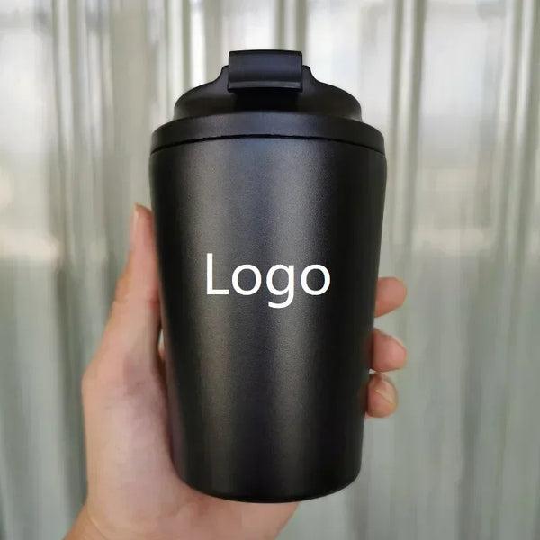 Vacuum Flasks Customized Logo Tumbler Thermos Cup Coffee Mug Car Insulated Water Bottle Travel Stainless Steel Drinking Kettle