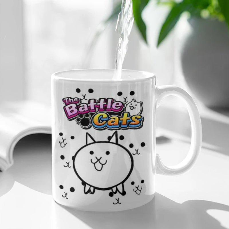 New The Battle Cats Ceramic Mug Cute Coffee Tea Milk Stave Mugs And Cups with Handle Novelty Gifts