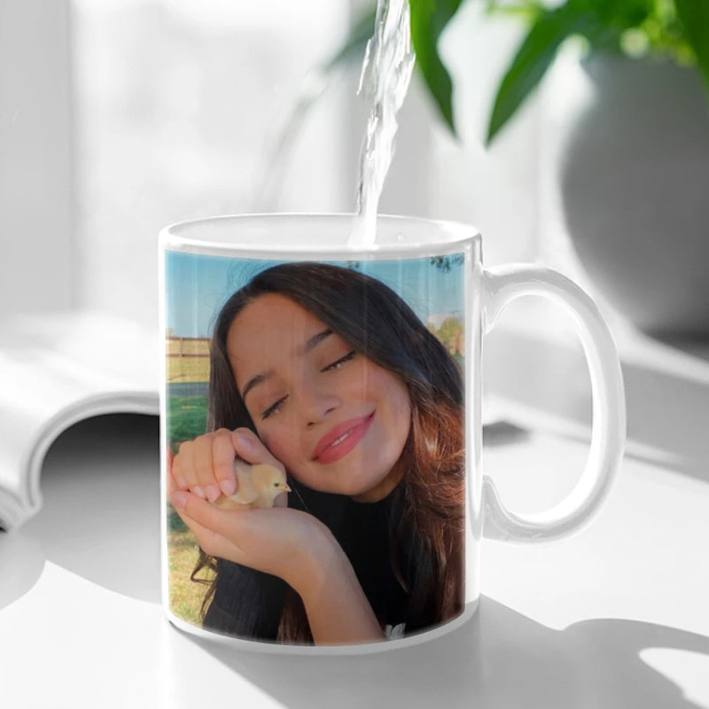 Singer Emilia Mernes mp3 Vintage Ceramic Mugs Coffee Cups Milk Tea Cup ins Oatmeal Breakfast Mug Drinkware Kitchen