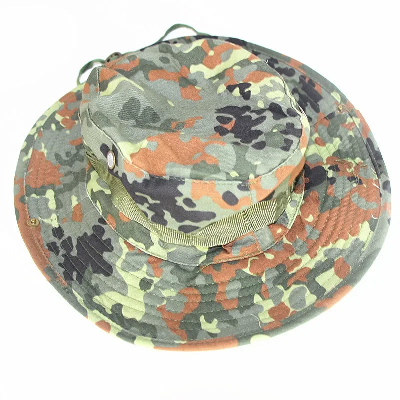 Unisex Hunting Bucket Hats Camouflage Bob Camo Bonnie Hat Outdoor Traveling Mountain Climbing Hiking Fishing Hat