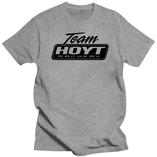 Team Hoyt Archery Black Logo T Shirt Pro Deer Hunter Bow Compound Crossbow Tee heavyweight fashion Round Neck manga vintage 2024