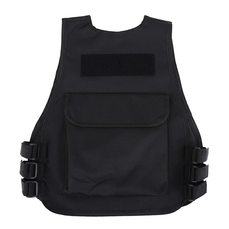 Outdoor Combat Game Vest Breathable Children Kids Protective Waistcoat Black Oxford Cloth Outdoor Activity Protection Wear