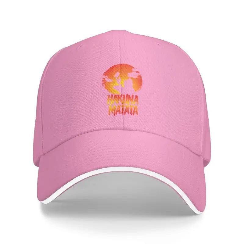 Custom Hakuna Matata Film Movie Lover Baseball Cap Women Men Adjustable The Lion King Sunsets Cartoon Dad Hat Outdoor