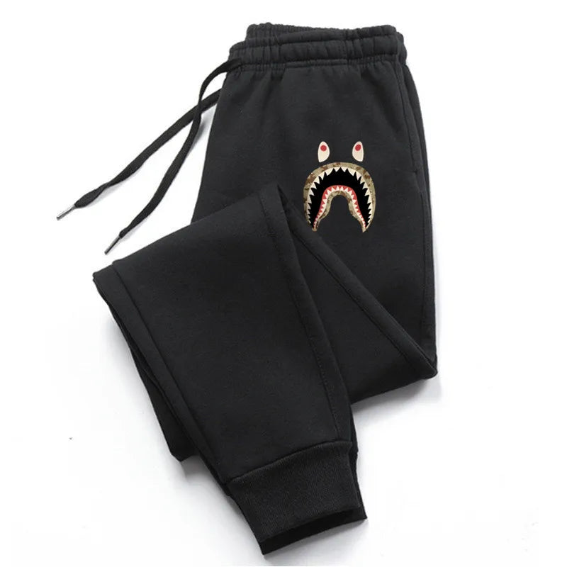 Autumn Winter Men's Joggers Drawstring Funny Patterns Casual Pants Fleece Sweatpants Workout Running Fitness Sports Trousers