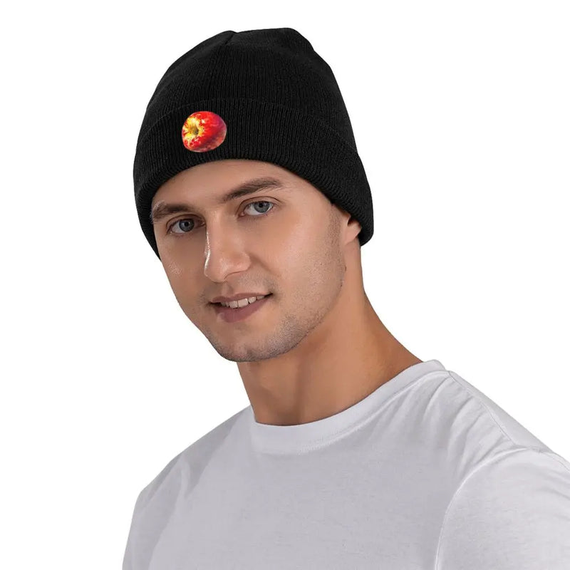 Warm Knitted Yarn Hat Apple Lightweight and Stylish Beanie for Outdoor Activities and Everyday Wear