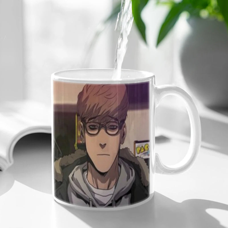 Killing Stalking Anime Movie Ceramic Mugs Coffee Cups Milk Tea Cup ins Oatmeal Breakfast Mug Drinkware Kitchen