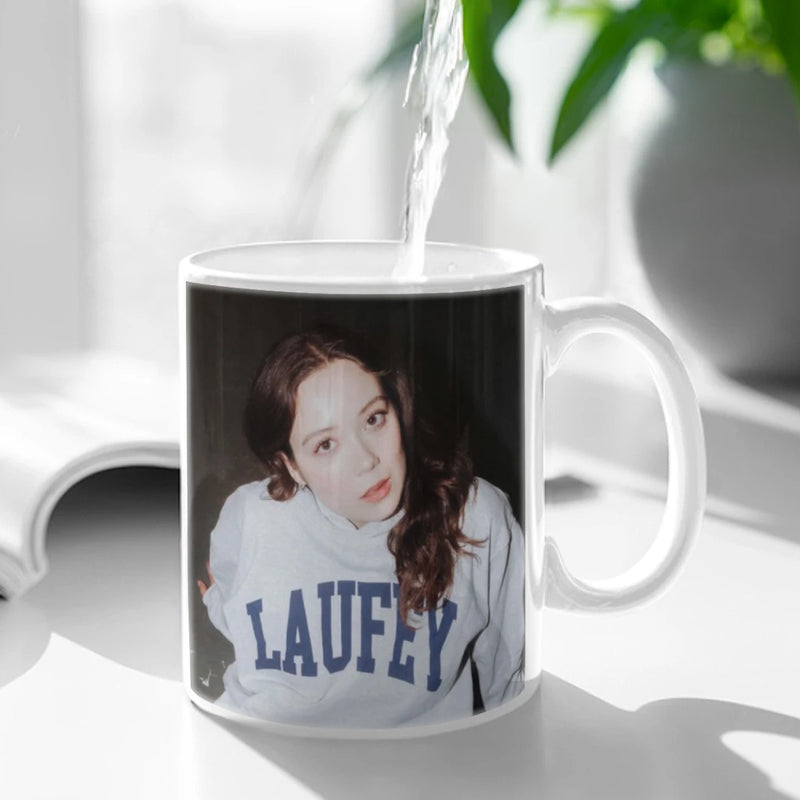 Singer Laufey Bewitched Classic Vintage Ceramic Mug Cute Coffee Tea Milk Stave Mugs And Cups with Handle Novelty Gifts