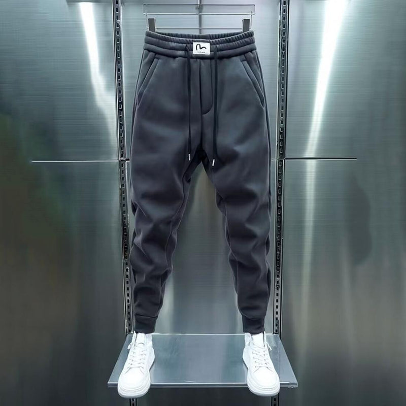 Spring Autumn Men's Baggy Sweatpants Colorfull Drawstring Fitness Trainning Thick Warm Jogger Pants