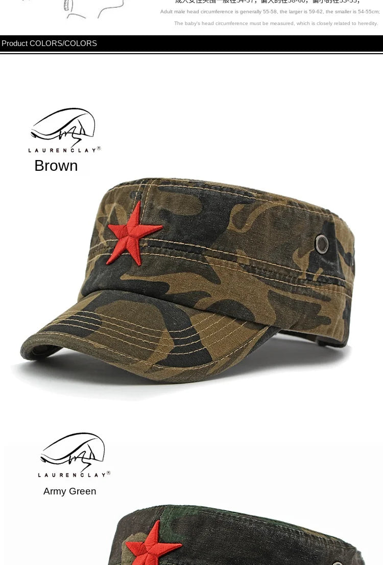 Men's Camouflage Flat Top Baseball Cap, Outdoor Sports Caps, Tactical Dad Hat, Casual Cadet, Trucker Hats