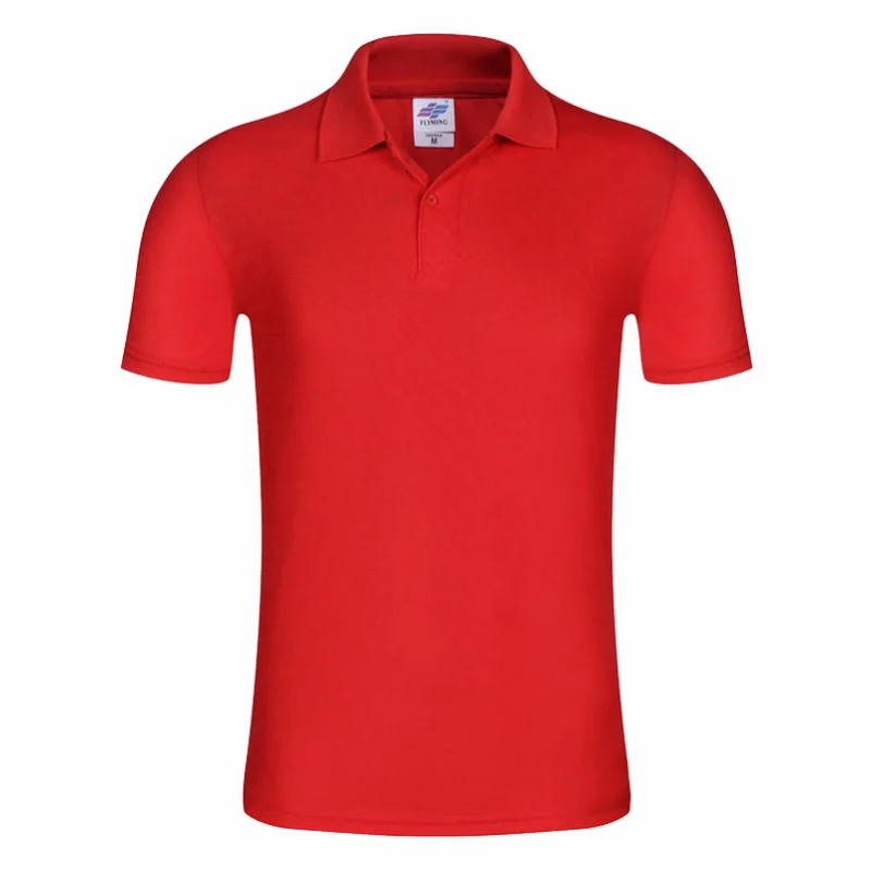 Solid color Short-sleeved Lapel POLO Shirt Versatile Business Casual Tops Summer Custom Logo Embroidery Printed T-shirt