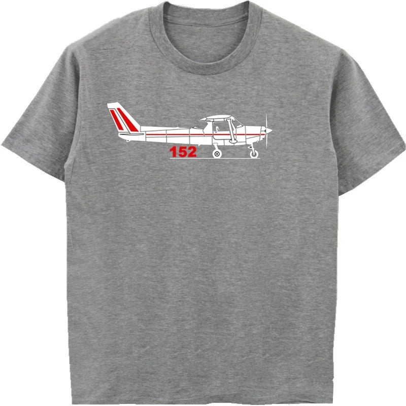 Hot Sale Super Fashion Cotton Print Men's T-shirt Aeroclassic PPL Pilot Cessna 152 Aircraft Inspired Breathable T Shirts Tees