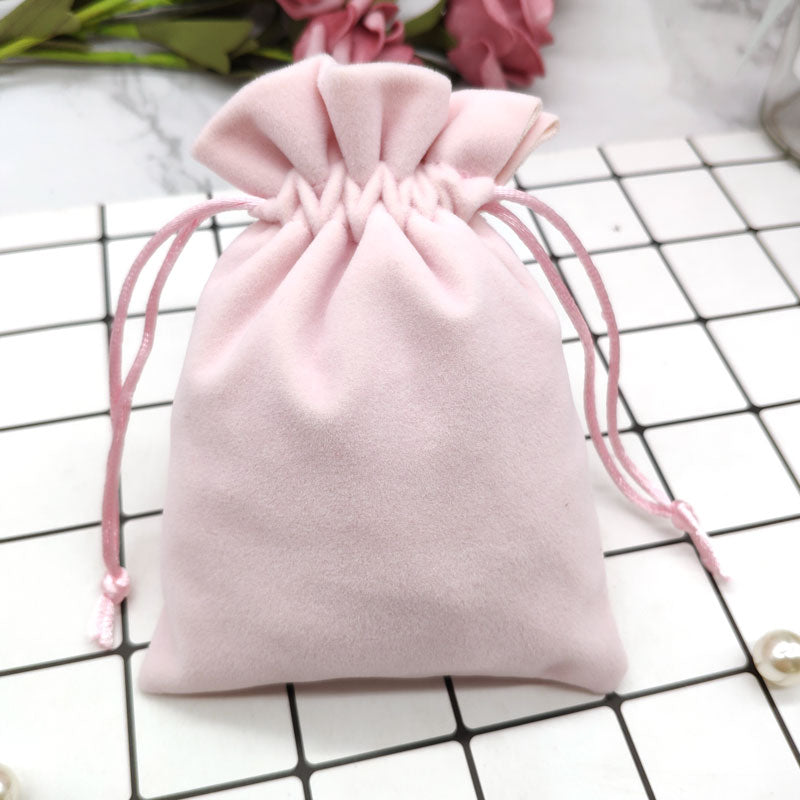 20pcs/lot High Quality Velvet Jewelry Bag Multi-color for Gift Packing Wedding Portable Drawstring Pouch Customizable Logo