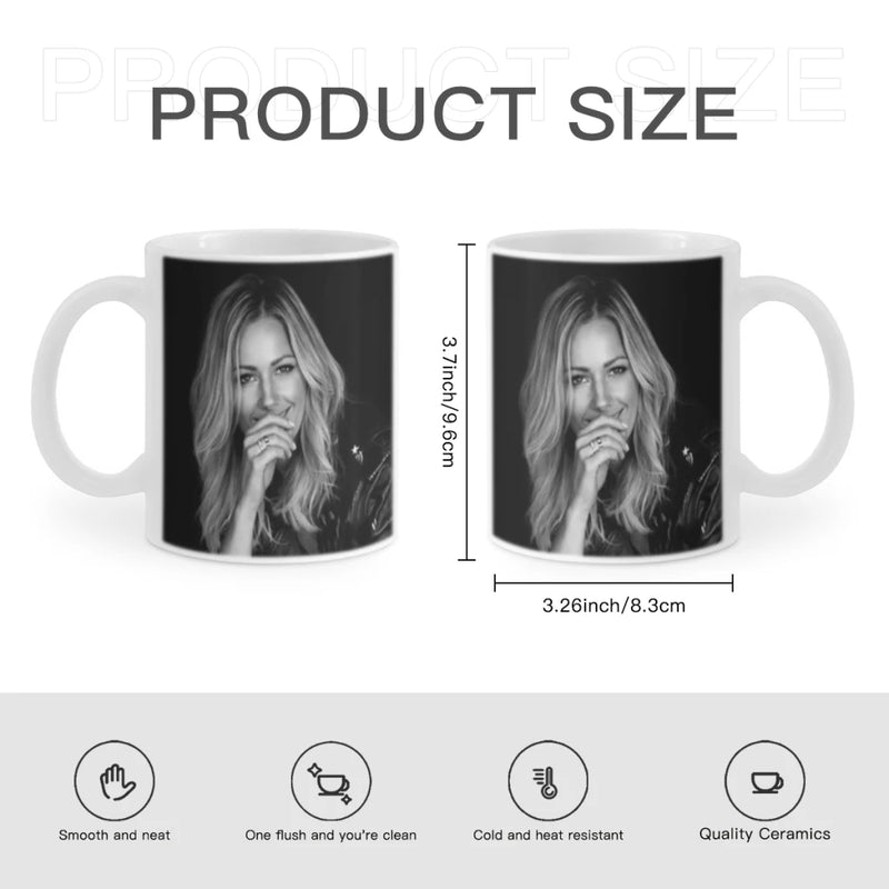 Helene Fischer German Russian Pop Singer Coffee Mug 11oz Fun Ceramic Coffee Tea Cocoa Cup Handle Tea Drink Cup