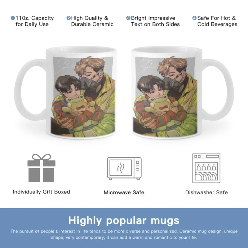 Killing Stalking Anime Movie Ceramic Mugs Coffee Cups Milk Tea Cup ins Oatmeal Breakfast Mug Drinkware Kitchen