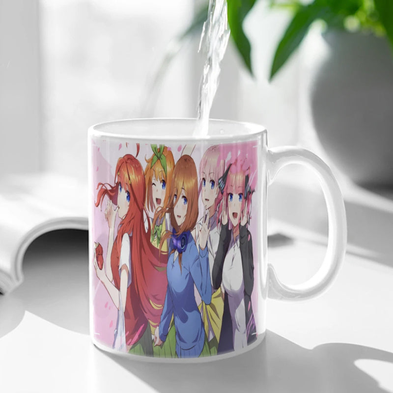 The Quintessential Quintuplets Coffee Mug Custom Tea Cup Black Milk Beer Mugs Lovers Friends Gifts