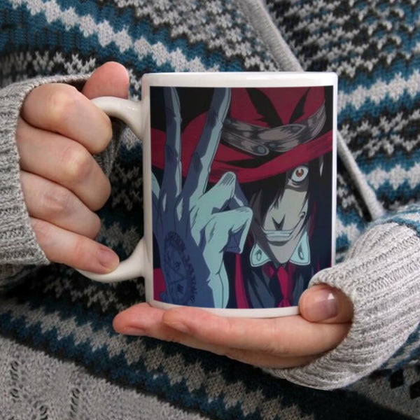 Alucard Hellsing Anime Movie Ceramic Mugs Coffee Cups Milk Tea Cup ins Oatmeal Breakfast Mug Drinkware Kitchen