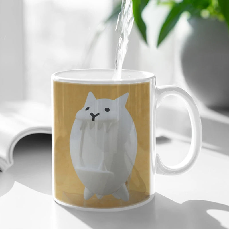 New The Battle Cats Ceramic Mug Cute Coffee Tea Milk Stave Mugs And Cups with Handle Novelty Gifts