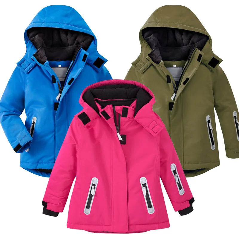 Ski Jacket for girls Outerwear Winter Warm Snowboard Coat Children‘s Sports Boys Snow Wear Waterproof Windproof 4-16Y