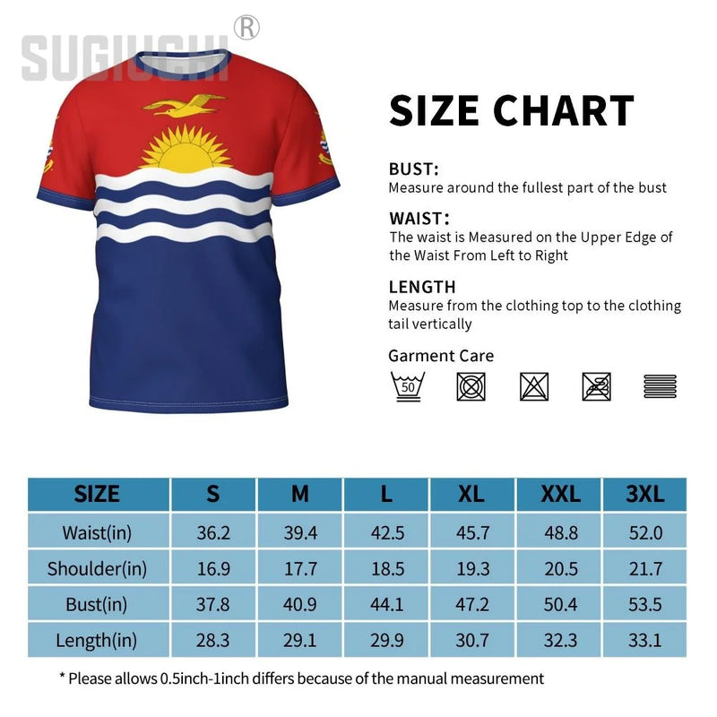 Custom Name Number Kiribati Flag Emblem 3D T-shirts For Men Women Tees jersey team Clothes Soccer Football Fans Gift T shirt