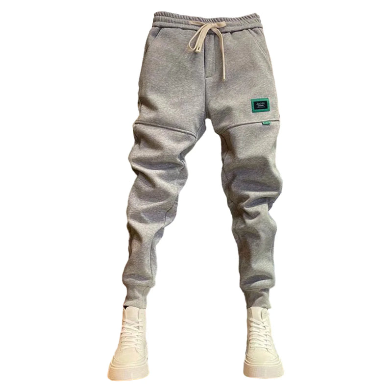 Spring Autumn Men's Baggy Sweatpants Colorfull Drawstring Fitness Trainning Thick Warm Jogger Pants