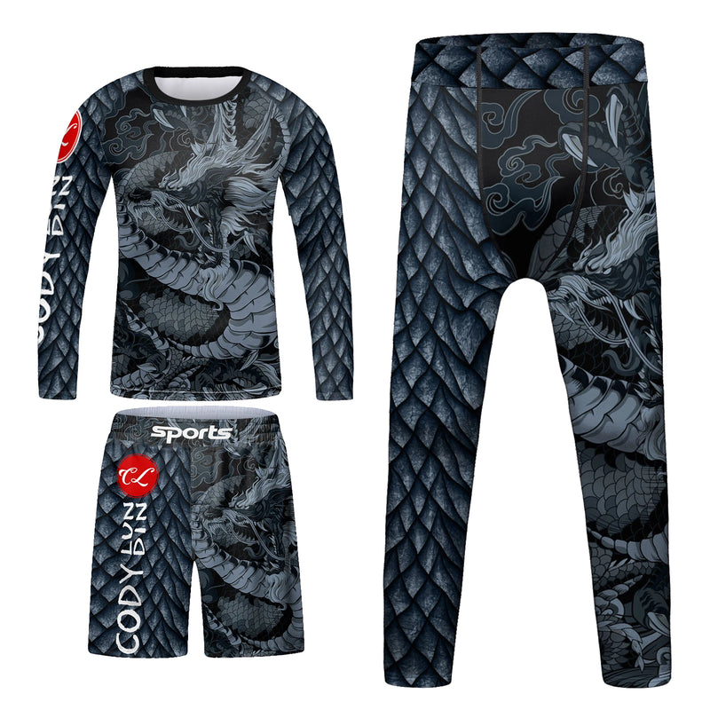 Cody Lundin Kids Active Wear Martial Art Wear Figting Club Uniforms Children Athletic Training Sportswear Gym Fitness Suit