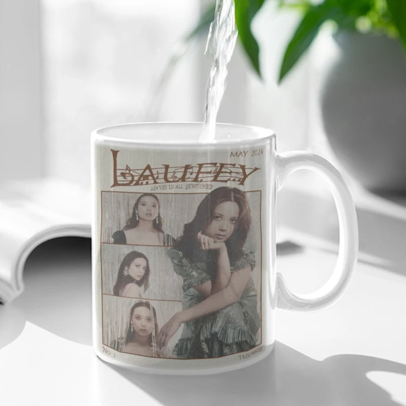 Singer Laufey Bewitched Classic Vintage Ceramic Mug Cute Coffee Tea Milk Stave Mugs And Cups with Handle Novelty Gifts