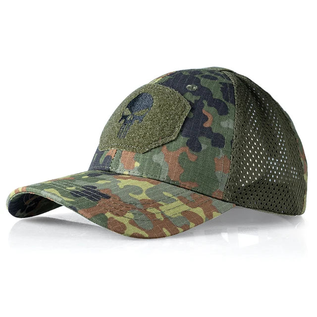 Skull Airsoft Baseball Cap Dad Hat Sun Hats Headwear Camo Hunting Sports Caps Outdoor