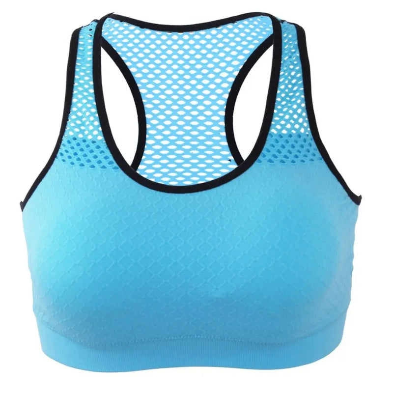 Quick-drying Women Active Bra Fitness Underwear Hollow Out Breathable Yoga Bra Comfortable High Shockproof Sports Bra Push Up