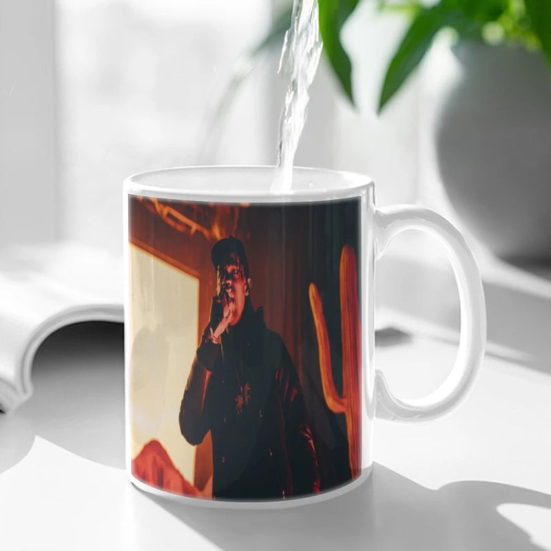 Jackboys Travis Scott Coffee Mug 11oz Fun Ceramic Coffee Tea Cocoa Cup Handle Tea Drink Cup