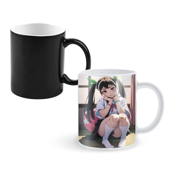 Monogatari Classic Vintage Coffee Mugs And Mug Creative Color Change Tea Cup Ceramic Milk Cups Novelty Interesting Gifts