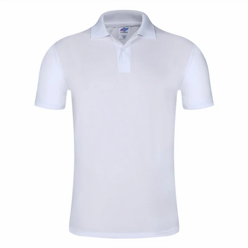 Solid color Short-sleeved Lapel POLO Shirt Versatile Business Casual Tops Summer Custom Logo Embroidery Printed T-shirt