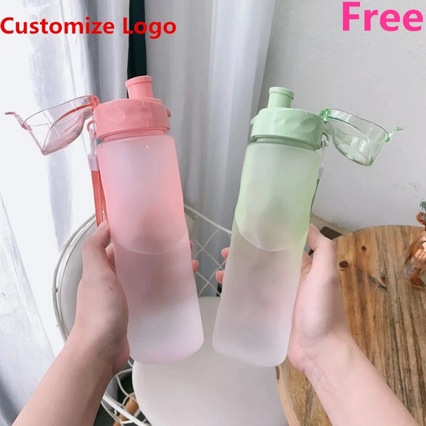 Sports Water Bottles Colorful DIY Personalized Portable Safety Matte PC Plastic 700ML Drinking Cup Birth Gift Customize Logo New