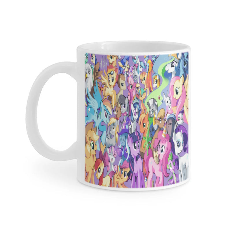 My L-Little P-Pony Ceramic Mug Cute Coffee Tea Milk Stave Mugs And Cups with Handle Novelty Gifts