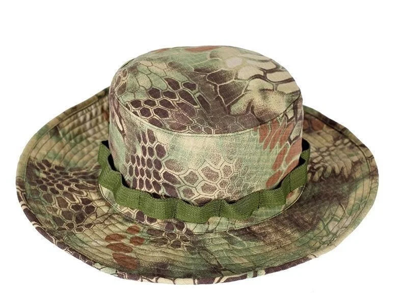 Hunting Bonnie Hat Tactical Airsoft Camouflage Camo Sniper Bucket Hats Outdoor Hiking Camping Fishing Cap