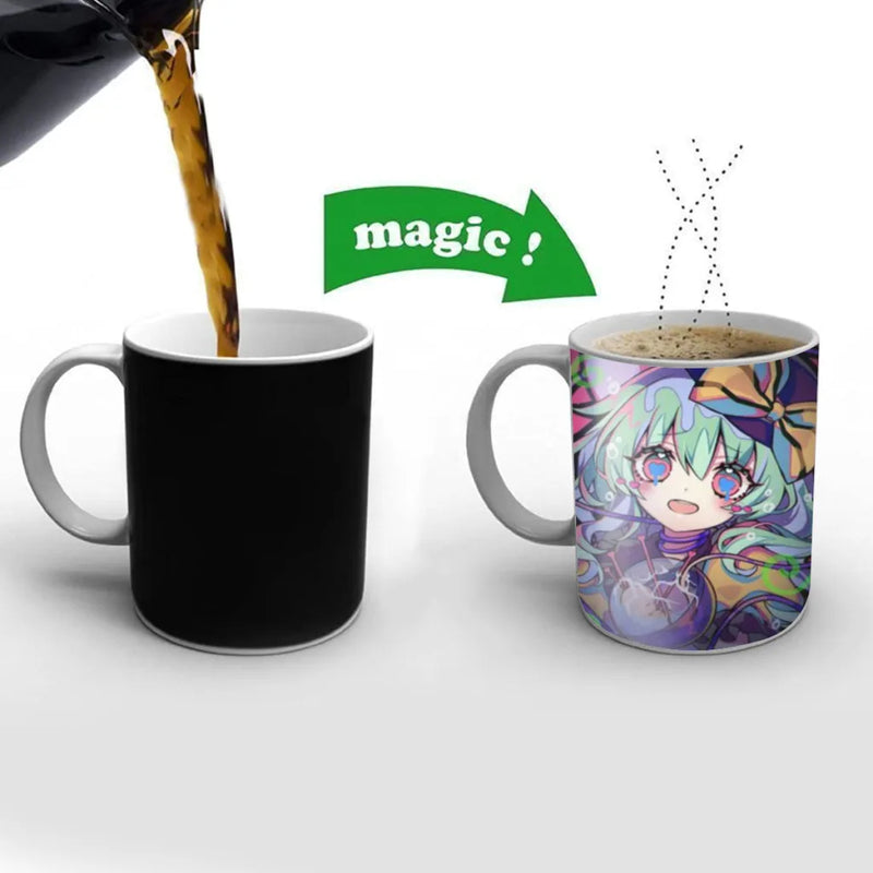 Touhou Project Flandre Scarlet Coffee Mugs Cup Color Changed Mug Heat Sensitive Tea Cup Coffee Mug Gift Mug Drop Shipping