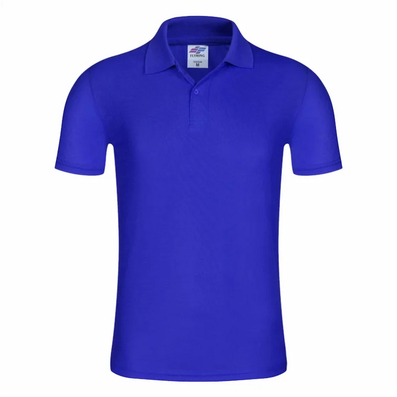 Solid color Short-sleeved Lapel POLO Shirt Versatile Business Casual Tops Summer Custom Logo Embroidery Printed T-shirt