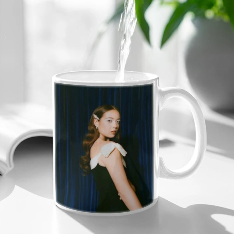 Singer Laufey Bewitched Classic Vintage Ceramic Mug Cute Coffee Tea Milk Stave Mugs And Cups with Handle Novelty Gifts