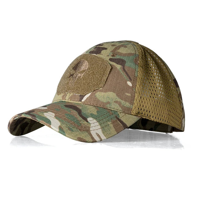 Skull Airsoft Baseball Cap Dad Hat Sun Hats Headwear Camo Hunting Sports Caps Outdoor