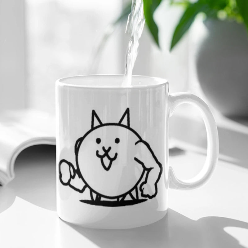 New The Battle Cats Ceramic Mug Cute Coffee Tea Milk Stave Mugs And Cups with Handle Novelty Gifts