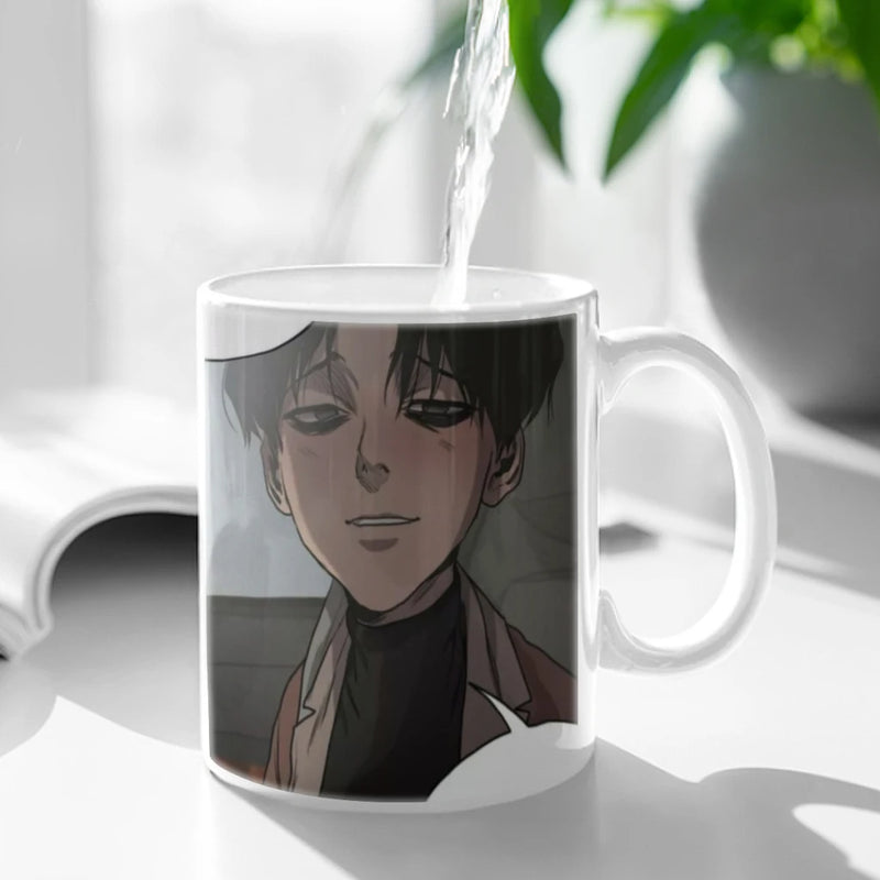 Killing Stalking Anime Movie Ceramic Mugs Coffee Cups Milk Tea Cup ins Oatmeal Breakfast Mug Drinkware Kitchen